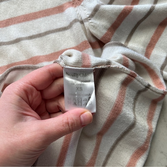 See by Chloe Striped Puff Sleeve Sweater - Picture 4 of 6